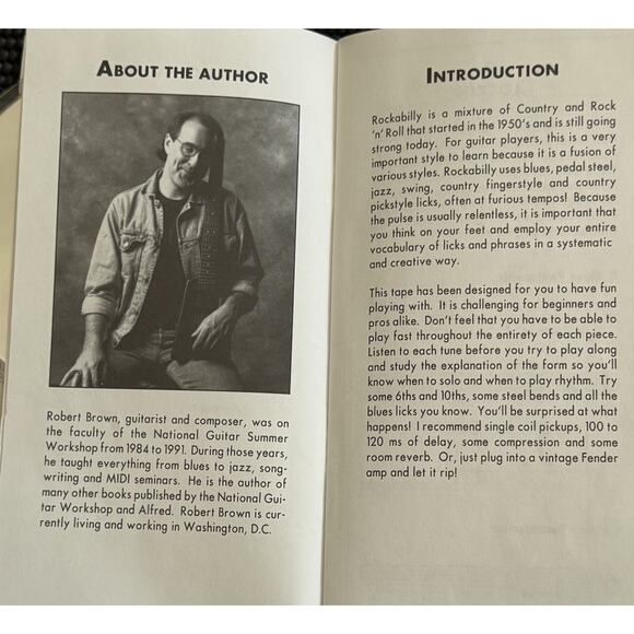 Rockabilly Stand Alone Tapes Practice Music Book CD Guitar Workshop Robert Brown - Picture 7 of 7